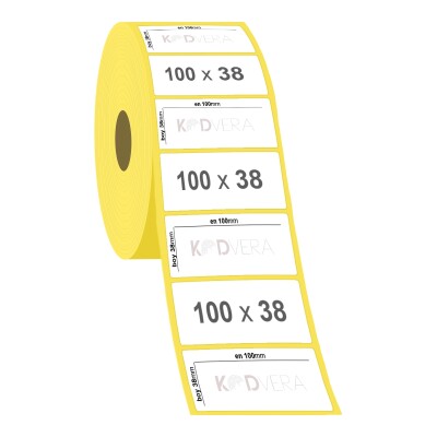 100 x 38 Lamine Termal Etiket - 2