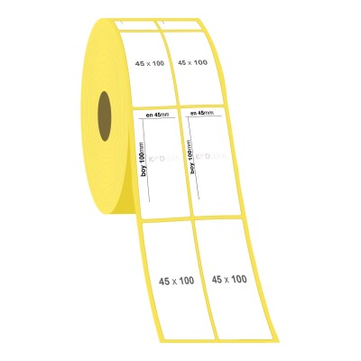 45 x 100 2'li Termal Etiket - 2