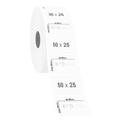 50 x 25 Şeffaf Etiket - 2